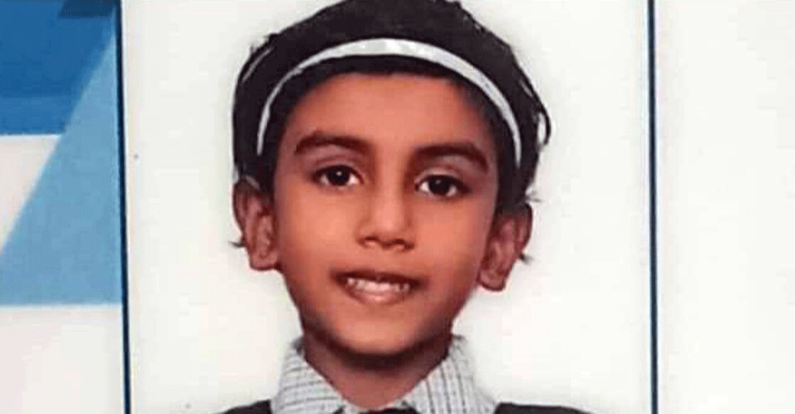 This is Abigail Sara Reji, the child who was abducted around 4.45 pm from Ayoor in Kollam. Photo: Special arrangement