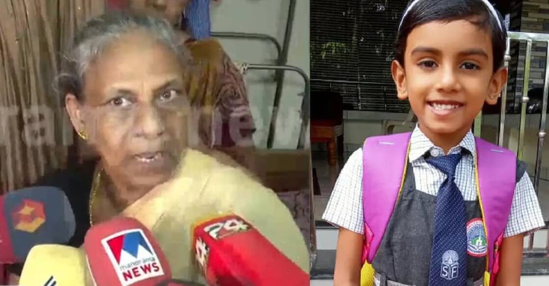 abhigel-grandma Abigel's grandmother said that the children raised suspicion over a car following them. Photo: Manorama News