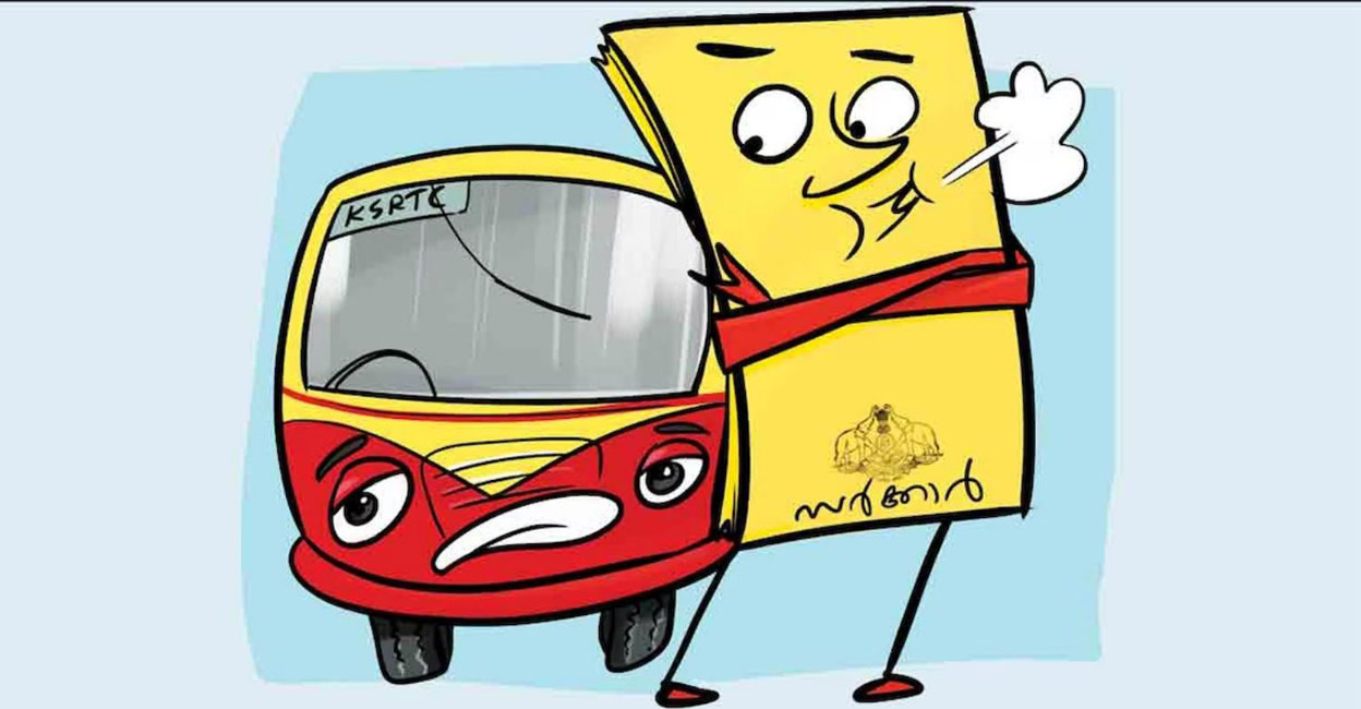 Passengers can pay the ticket fare on the bus by using travel, credit, and debit cards, as well as through Google Pay and QR codes. Photo: Manorama