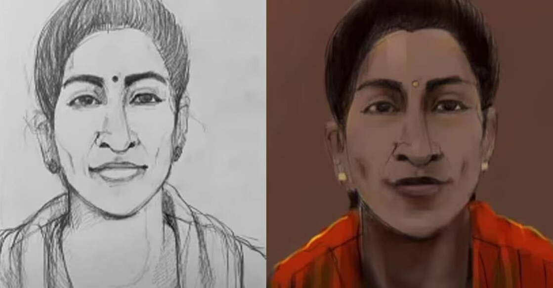 kollam-abduction-suspect Sketch of suspected woman among the abductors