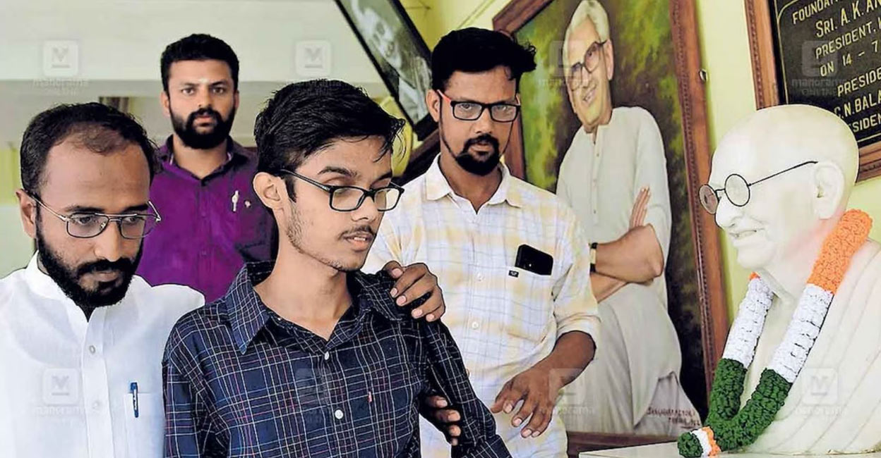 Sreekuttan's is not from a family with a political background. Photo: Manorama