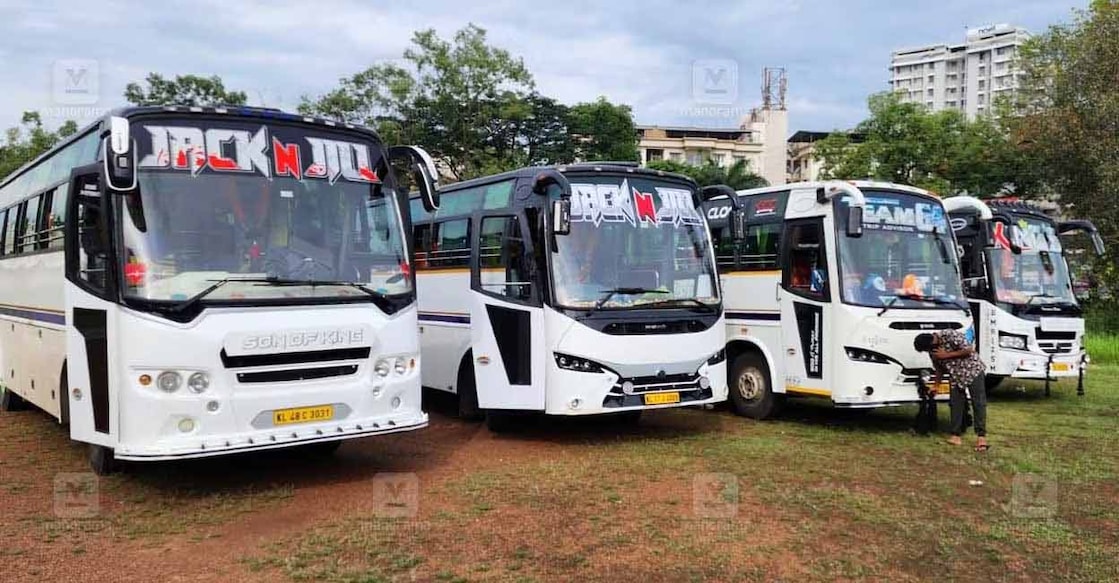 Tax for tourist buses is determined based on the type of seats installed. File Image: Manorama