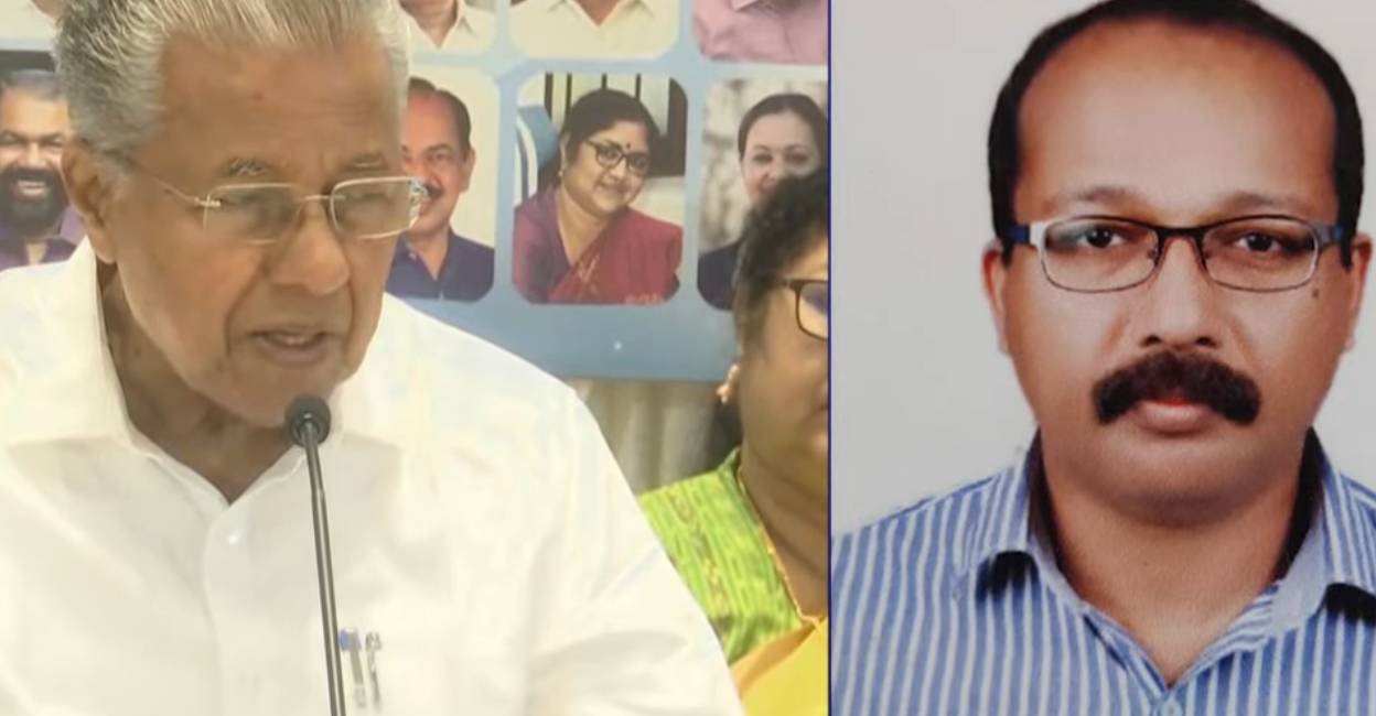 Chief Minister Pinarayi VIjayan confirmed the reports on arrest of Chathannoor native Padmakumar, his wife and daughter in the Kollam child abduction case. Photo: Screengrab/ Manorama News