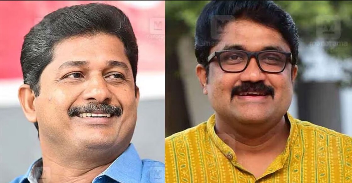 CPM state committee members M Swaraj, AA Rahim MP. Photo: Manorama