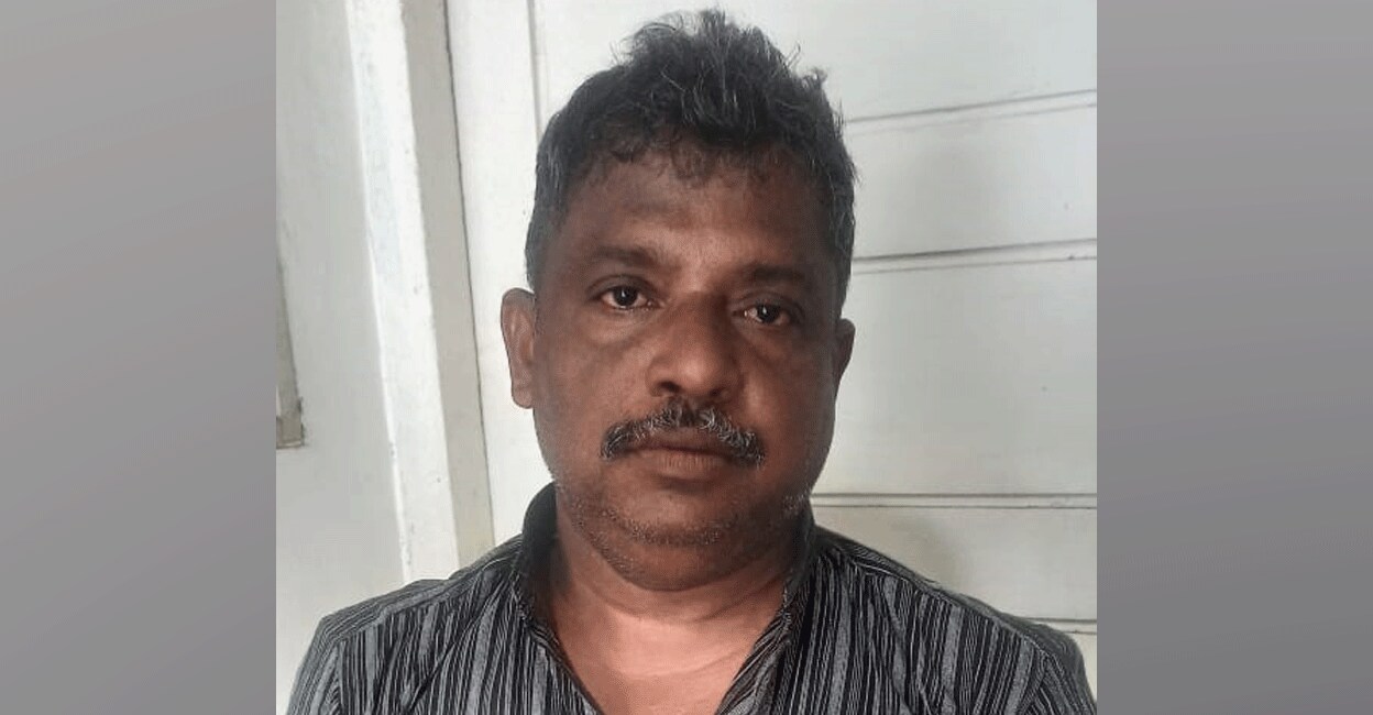 Sajimon Ponnappan (46) was arrested and remanded. Photo: Special arrangement