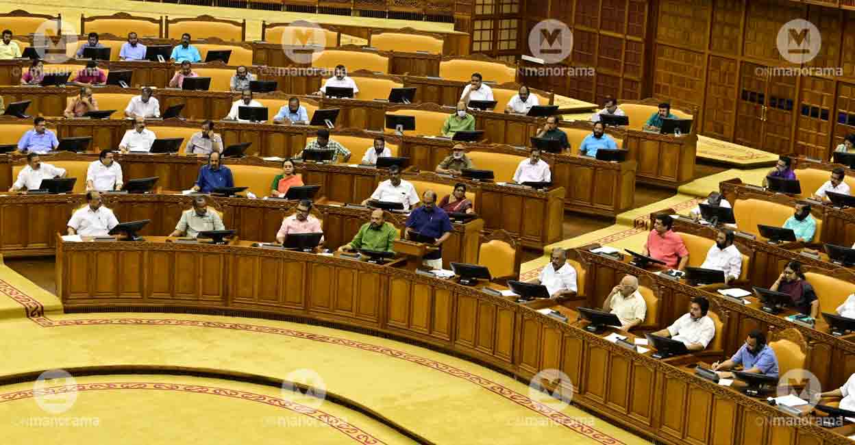 Assembly Kerala Finance Minister KN Balagopal presents State Budget on February 3, 2023. Photo: MANOJ CHEMANCHERI/Manorama