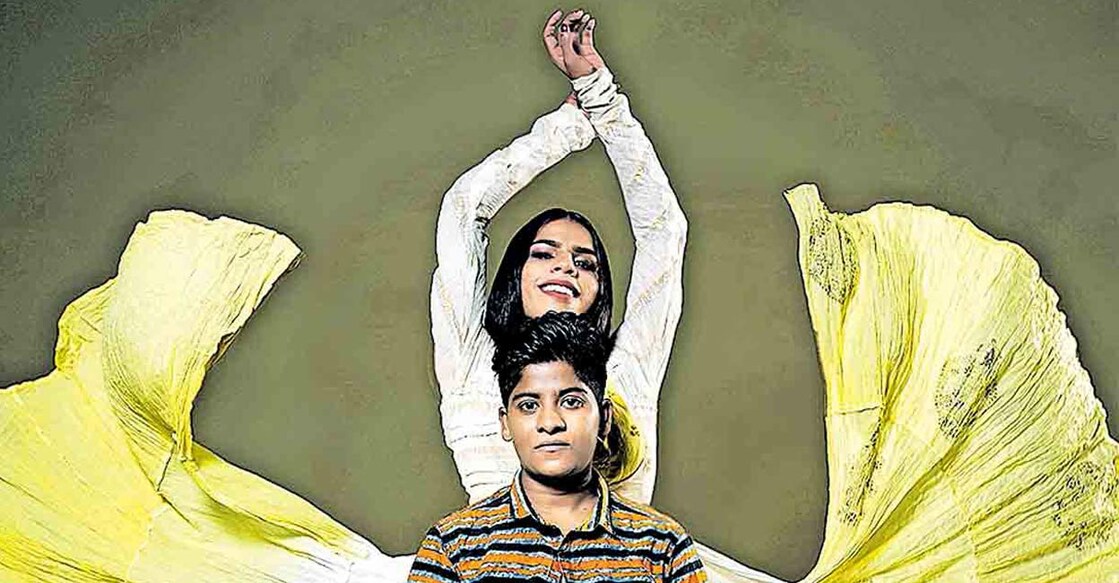 Zahhad (in shirt), who was transitioning to become a man, stalled his therapy to be able to conceive a baby. Photo: Manorama Online