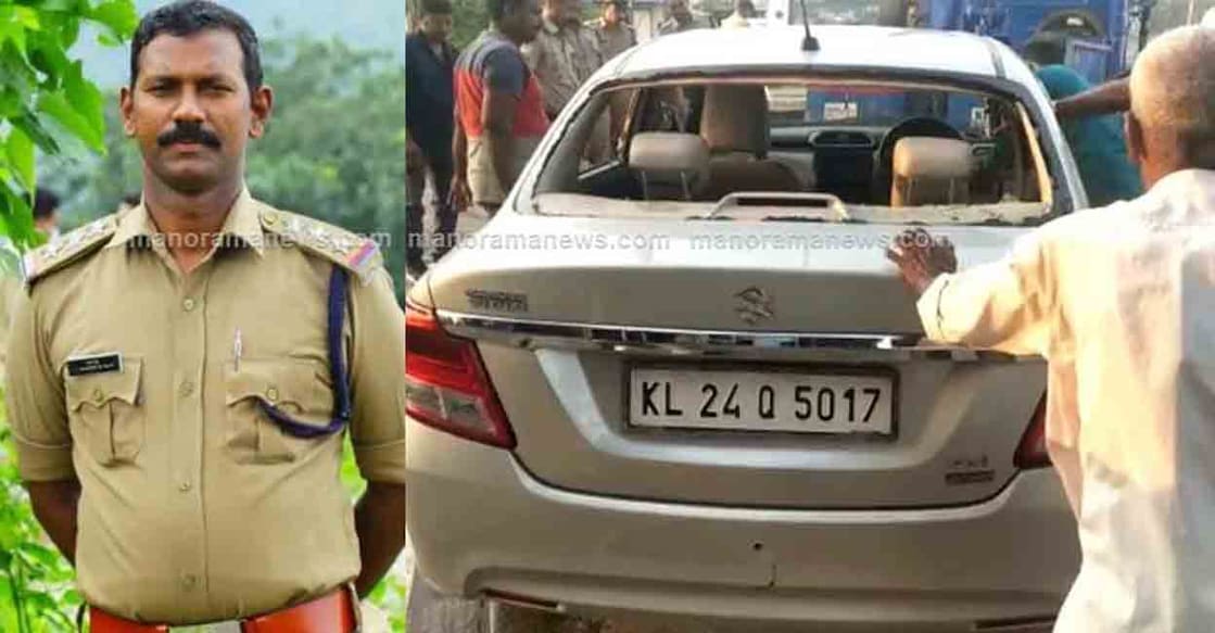 police Inspector Lipi, who is a native of Kollam, tried to end his life on Friday apparently upset over the disciplinary action.Photo: Manorama Online/Screengrab Manorama News