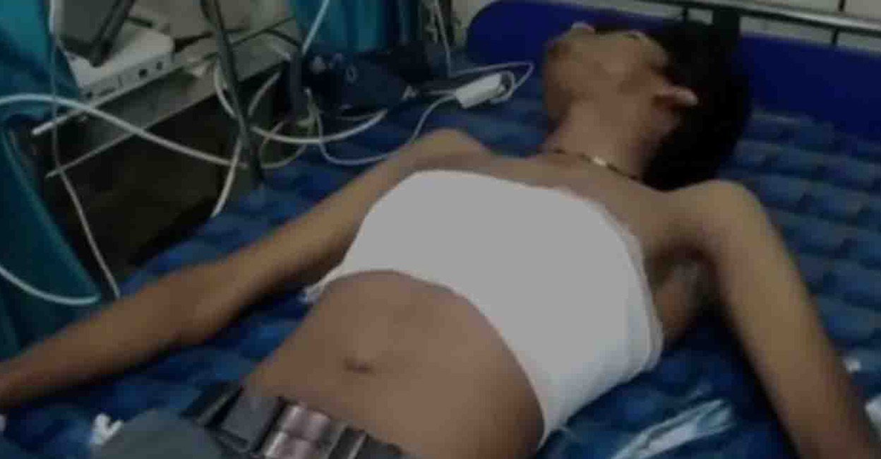 The students are admitted to a hospital in Mallapally. Photo: Manorama Online