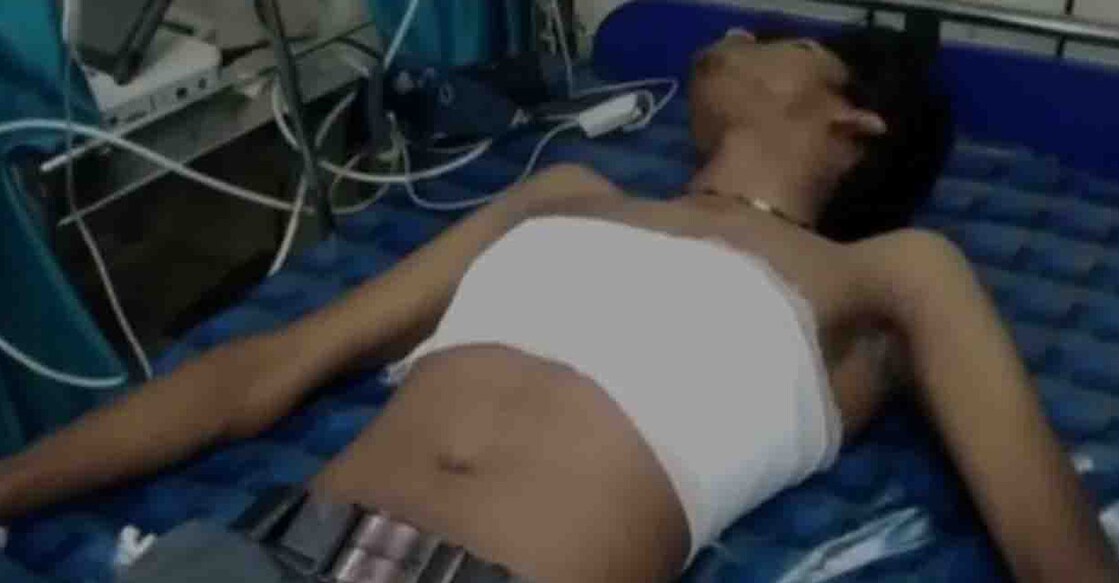 The students are admitted to a hospital in Mallapally. Photo: Manorama Online