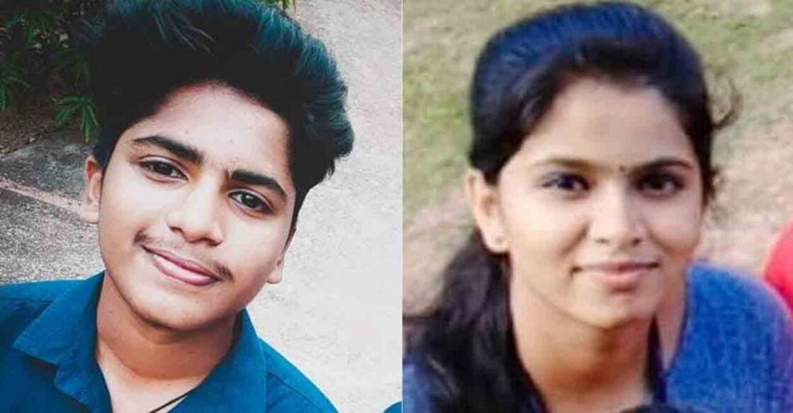 Abhijith and Shikha. Photo: Manorama Online