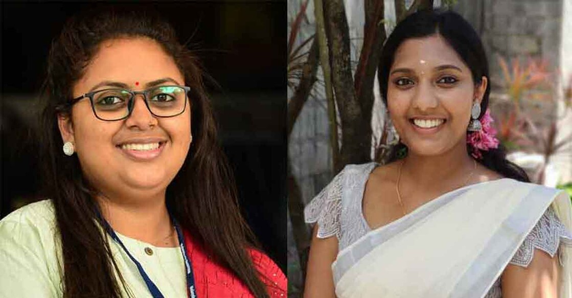 Combo image of Bijin Samuel and Sandhya Manikandan. Photo: Manorama