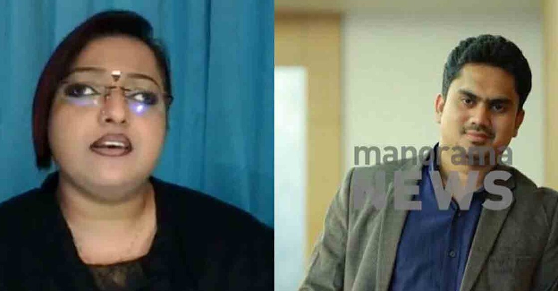 Vijesh Pillai Swapana Suresh, Vijesh Pillai. Photo: Screengrab/Manorama news