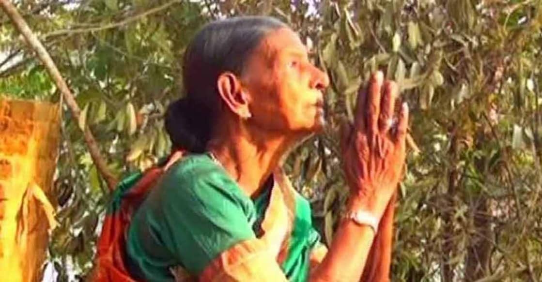 Darly Ammoomma (90) died at a care home in Thiruvananthapuram on Wednesday. Photo: Screengrab from Manorama News