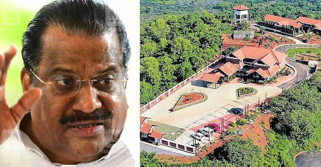 EP Jayarajan Resort Row The unprecedented raid comes after the department received a complaint of money laundering in connection with the resort. Photo: Manorama Online