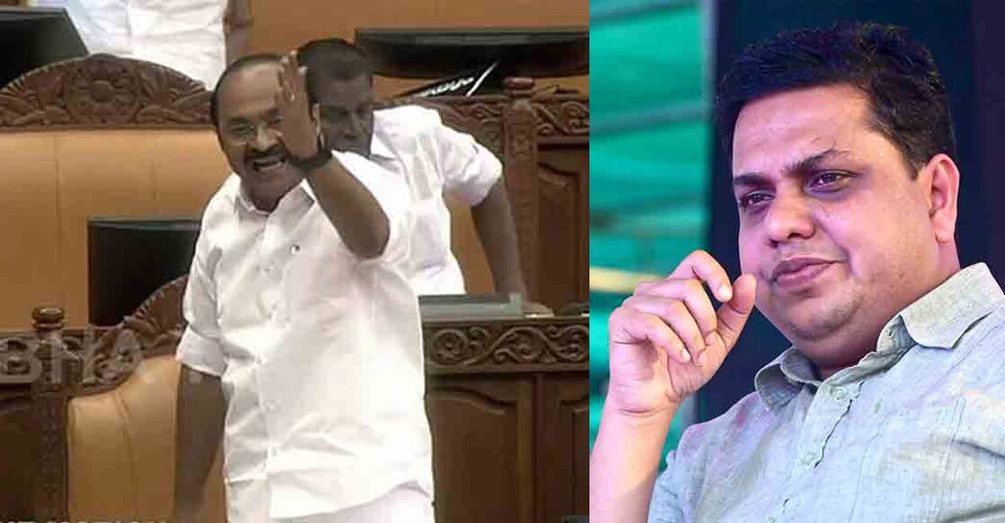 Opposition Leader V D Satheesan and Speaker A N Shamseer. Photo: File Image