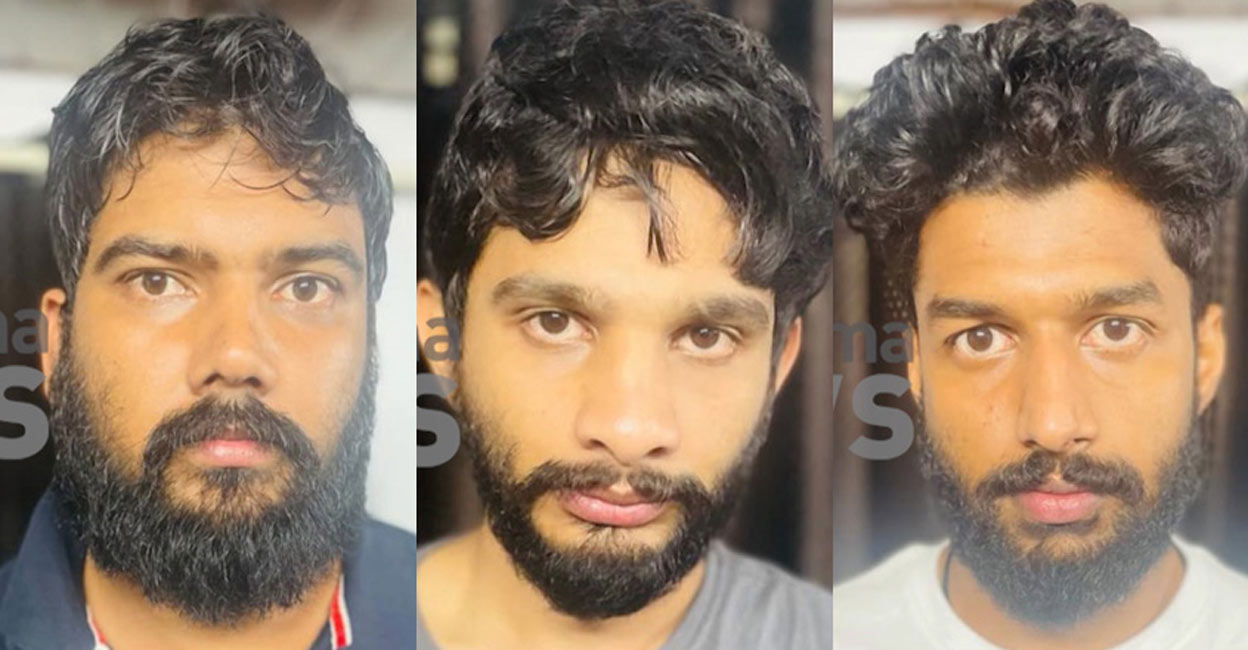 According to Manorama News, the police arrested them during a vehicle inspection at the National Highway near the RTO check post following a tip-off. Photo: Manorama News