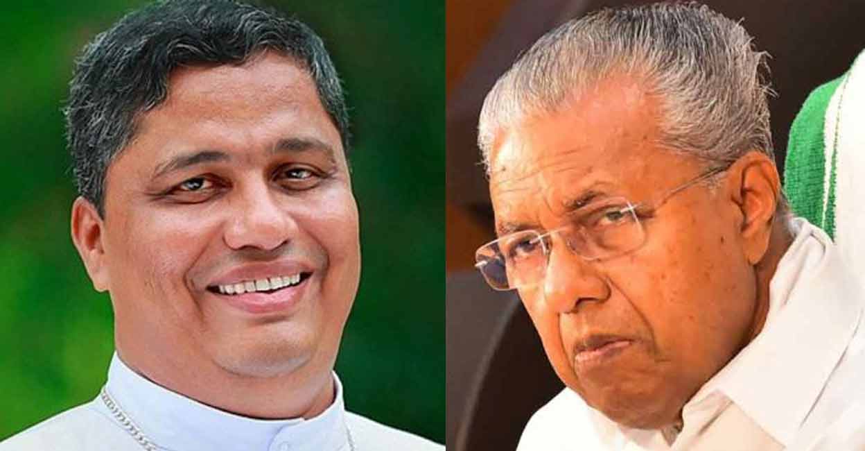 Thalassery Archbishop Mar Joseph Pamplany (left) and Kerala Chief Minister Pinarayi Vijayan. Photos: Manorama
