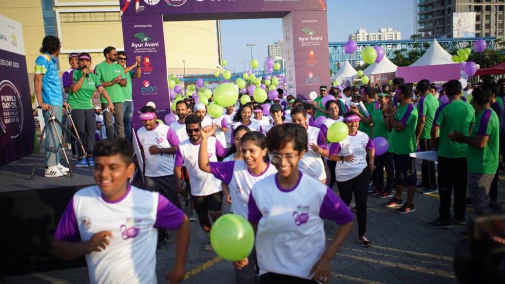 Purple day The 2 KM fun run was organised to raise public awareness about epilepsy . Photo: Special arrangement