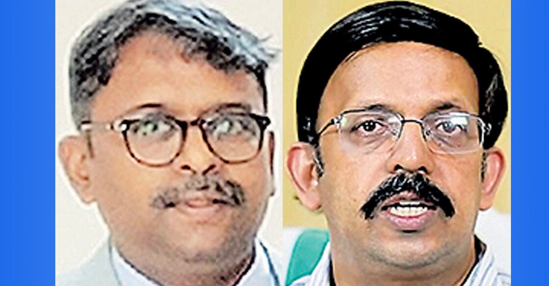 Rajan Khobragade and K R Jyothilal. Photo: Manoma Online