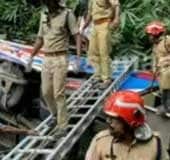 Bus carrying Sabarimala pilgrims overturns; 64 injured, driver critical