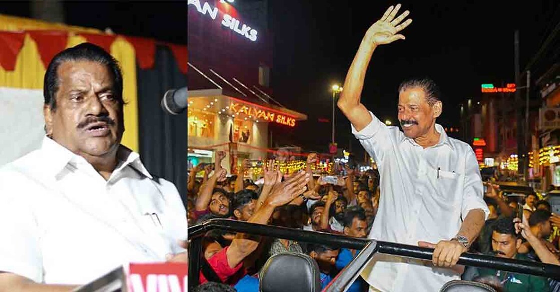 jayarajan-govindan-at-rally EP Jayarajan; MV Govindan during the procession. Photo: Manorama Online