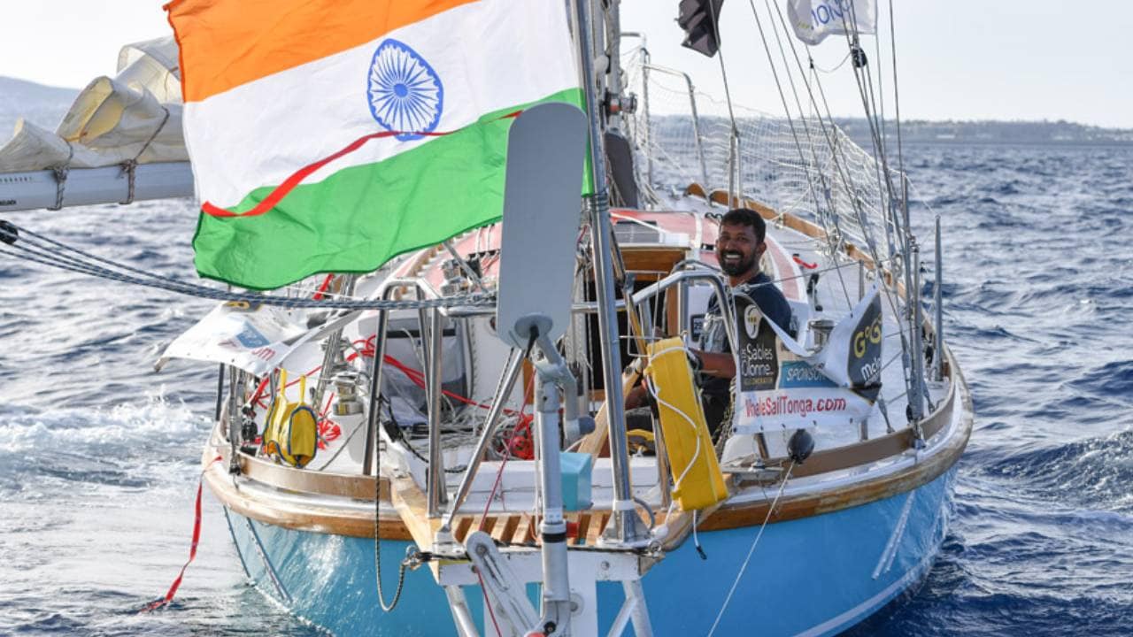 Abhilash Tomy makes re-entry to Golden Globe Race, battles past the Equator