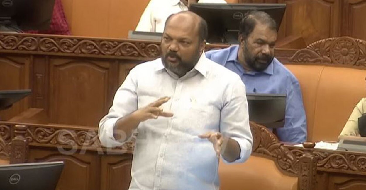 Rajeeve said that 1,34,558 new enterprises were started till March 1. Photo: Sabha TV/Manorama News