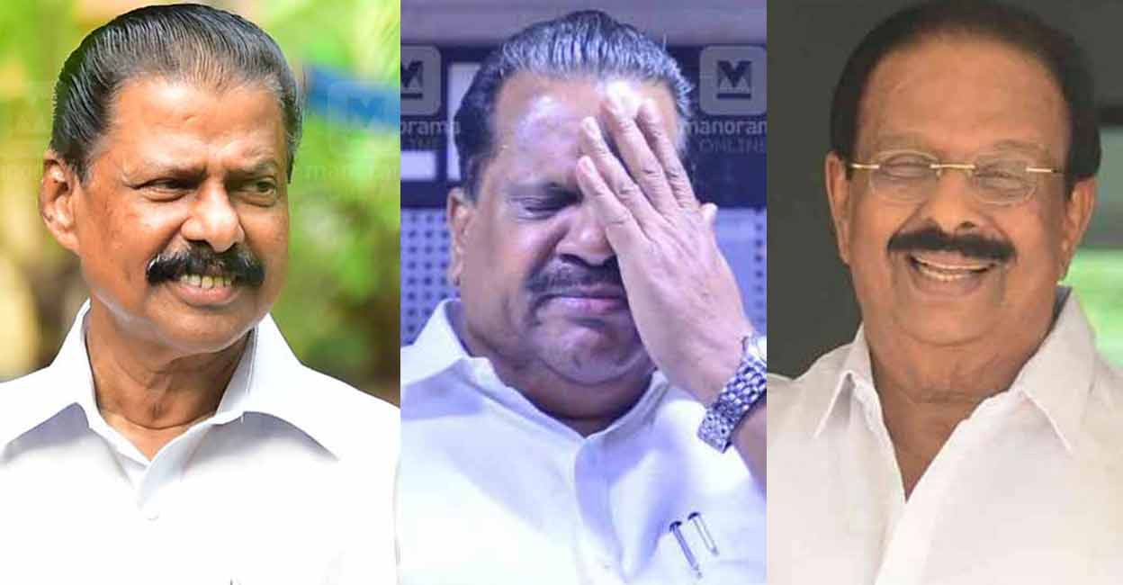 MV Govindan, EP Jayarajan and K Sudhakaran. File photos: Manorama