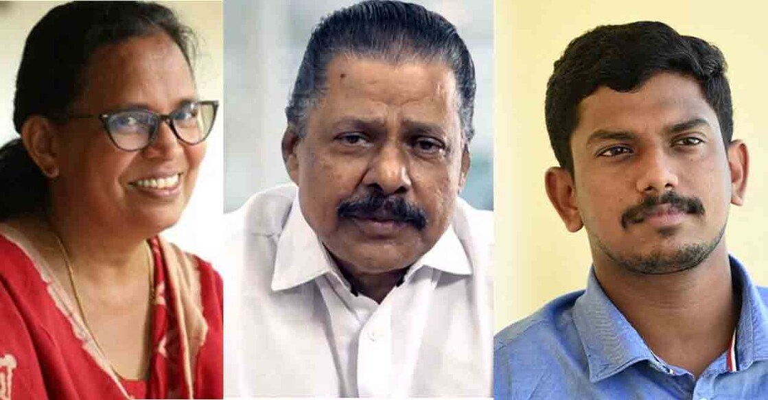 kk-rema-govindan-sachindev KK Rema, MV Govindan, Sachin Dev. Photo: Manorama
