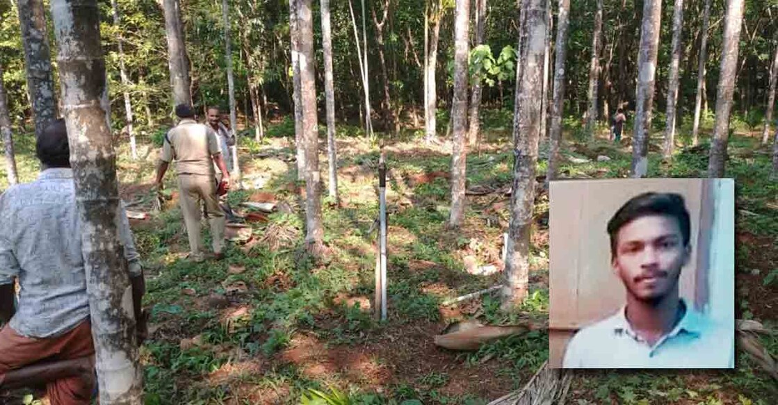 Ebin Sebastian was  killed in a suspected elephant attack at Rajagiri. Photo; Special arrangement