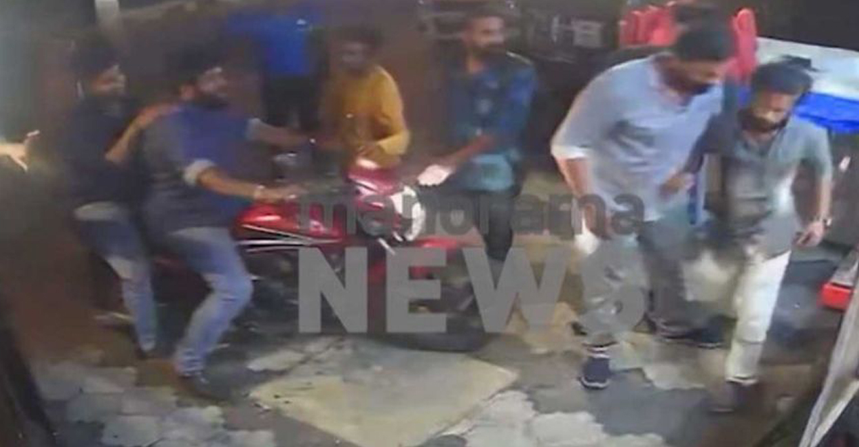 Recently, the arrested had vandalised a chips shop run by women. Photo: Manorama News/ Screengrab
