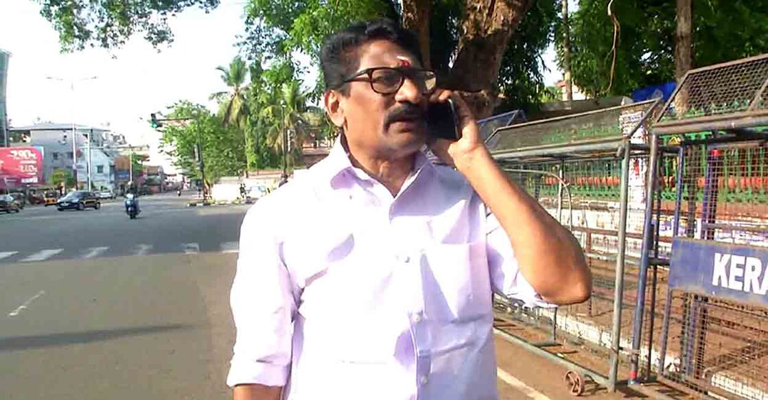 thampanoor-satheesh Thiruvananthapuram DCC general secretary Thampanoor Satheesh. Screengrab: Manorama News
