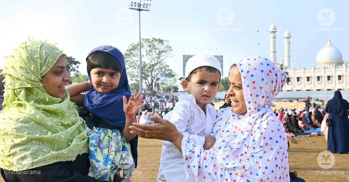Eidgah at Chandrasekharan Nair Stadium in Thiruvananthapuram. Photo: Manoj Chemancheri/Manorama