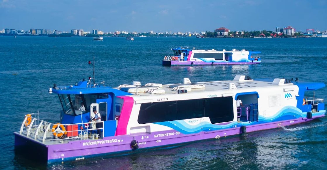 Kochi Water Metro. Photo: Facebook/Pinarayi VIjayan