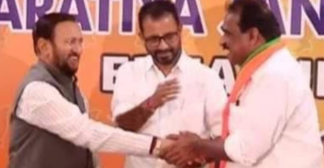 Victor T Thomas joins BJP. Photo: IANS