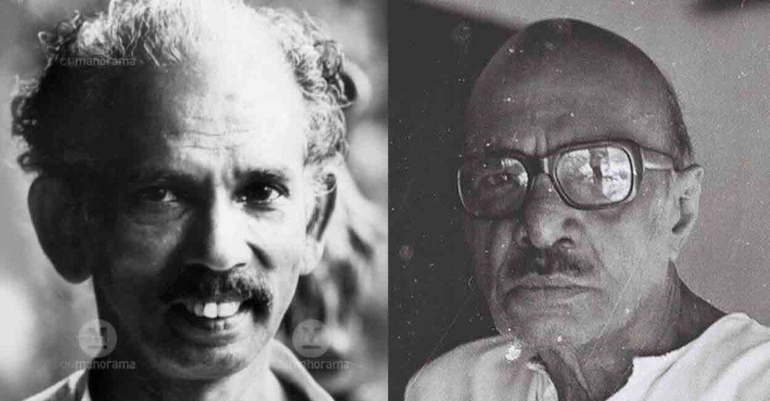 Mamukkoya, Vaikom Muhammad Basheer. File photos: Manorama