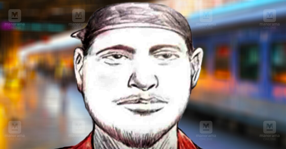 Sketch of the suspect that was released by the police on Monday. Photo: Manorama Online