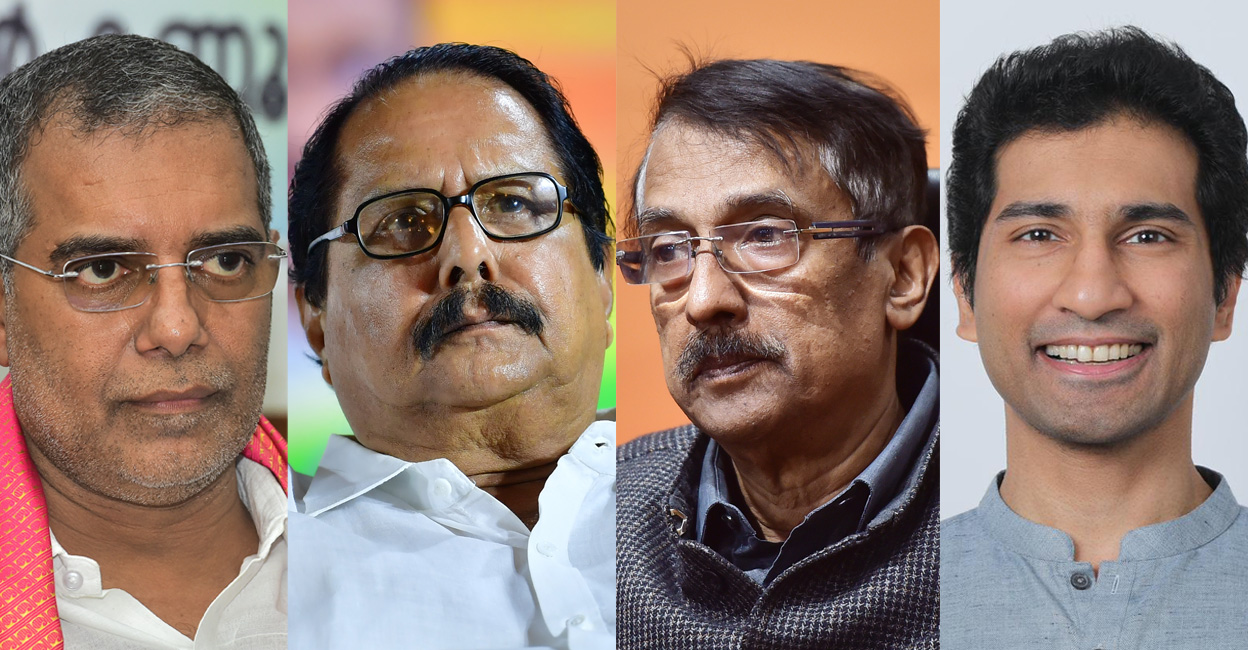 L-R: Raman Nair, AP Abdullakutty, Tom Vadakkan and Anil Antony. Photos: Manorama