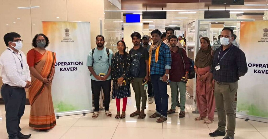 Under the evacuation mission, 754 people arrived in India in two batches on Friday. Photo: Twitter/@MEAIndia