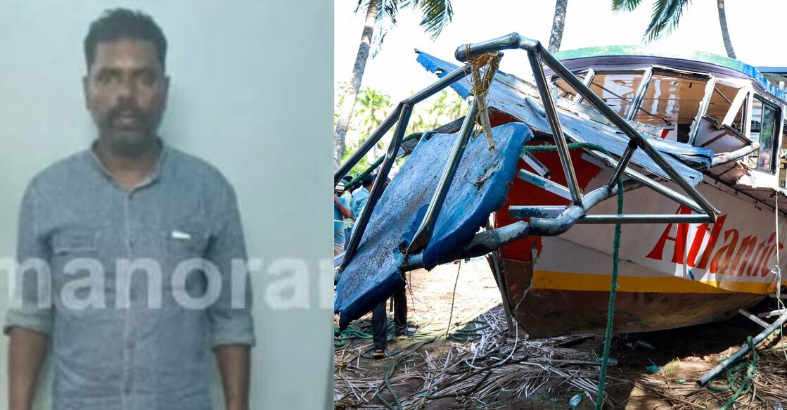 Boat driver Dinesan was arrested on Wednesday. Photo: Screengrab/ Manorama News, PTI