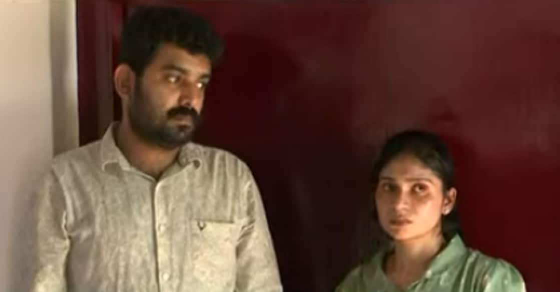 rahul-neethu-fraud Thiruvananthapuram-native Rahul and Kozhikode-native Neethu Paul have been living together for three years, said the police. Photo: Screengrab/Manorama News
