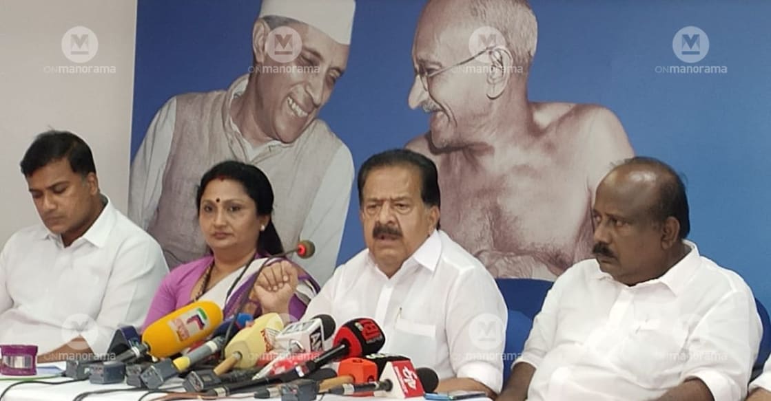 chennithala-presser Ramesh Chennithala speaking during the press meet at Kochi. Photo: Special Arrangement