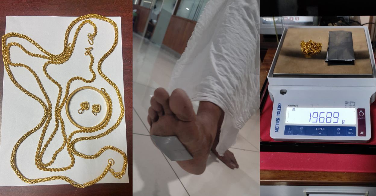 The gold that was smuggled from Malaysia and Sharjah into Kochi airport. Photo: Special Arrangement