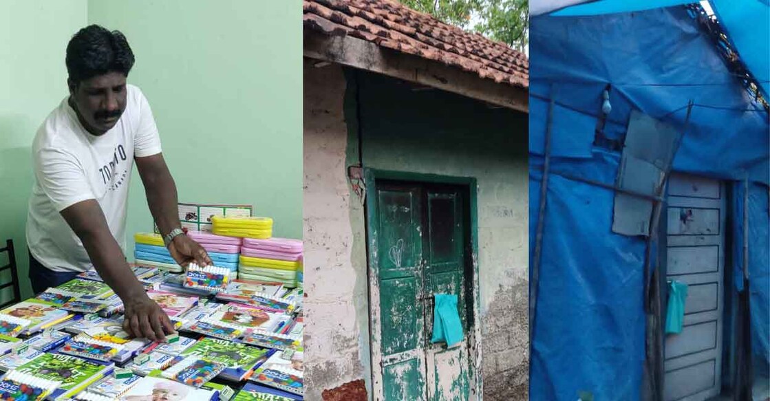 Nobal placed the kits on the doorsteps of the families before the kids woke up. Photos: Special arrangement