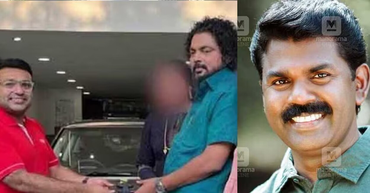 CITU leader PK Anilkumar (left) and MLA PV Sreenijin.