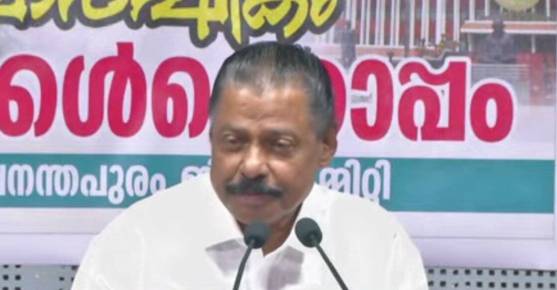 MV Govindan MV Govindan address media in Thiruvananthapuram. Photo: Screengrab/ Manorama News