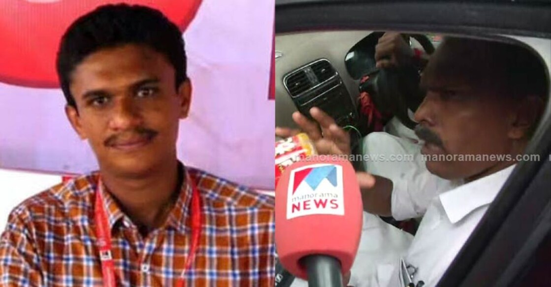 Nikhil Thomas; KH Babujan. Photo: Manorama News