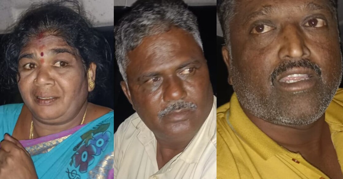 Chitra, Murugan, Bharathi. Photo: Special Arrangement