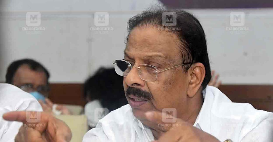 K Sudhakaran. File photo: Manorama